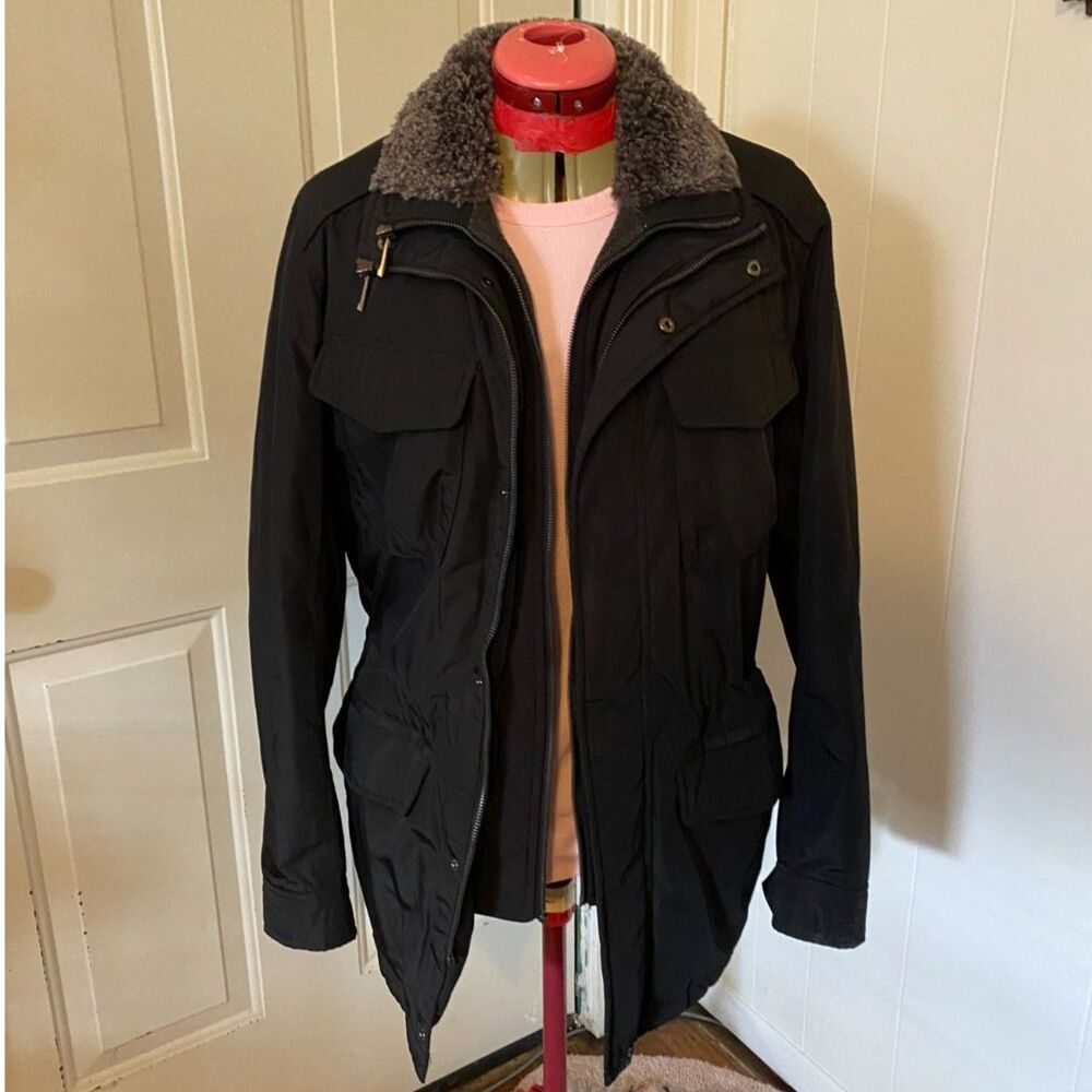 Weatherproof Military Style Field Jacket/Coat W/faux Fur Collar